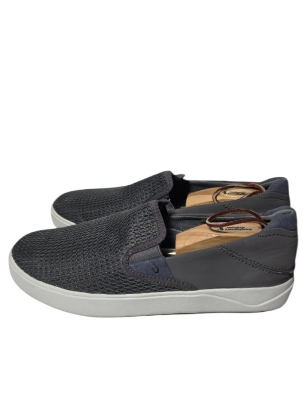 OluKai Men's Slip-On Shoes Size 9 Mesh Gray Comfort Casual Loafers - Picture 5 of 8